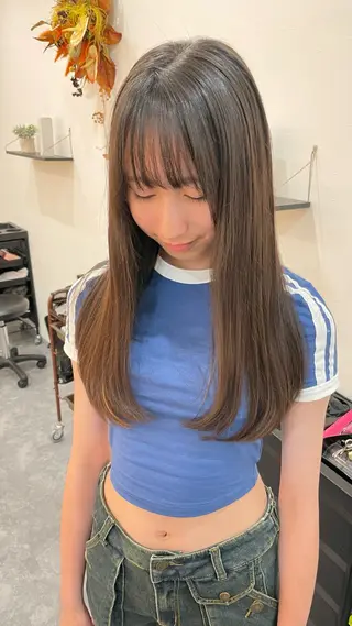 ロング hair terrace M所属・郡山/透明感カラー /馬場アンドレアのヘアスタイル