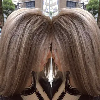 ショート カラー 縮毛矯正⭐️ 桜場裕一のヘアスタイル