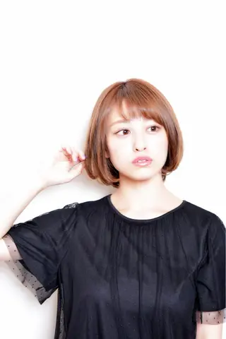 ショート カラー 前髪/ハイライト得意 安西駿一　【銀座】のヘアスタイル