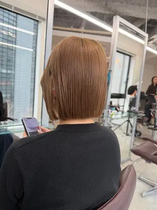 ミディアム カラー 大阪梅田/ イマムラミヅキのヘアスタイル