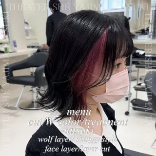 ミディアム 🫧ハイトーン特化 🐺矢島タツキ🐺のヘアスタイル