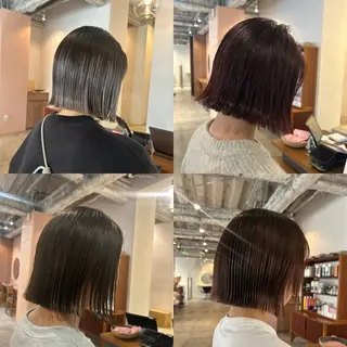 ミディアム 【🌈ボブ/縮毛矯正 /🌈】motoのヘアスタイル