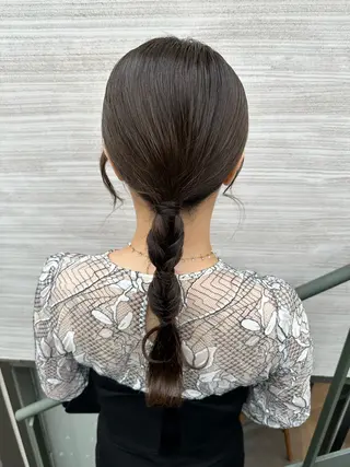 ロング ヘアアレンジ 韓国風/オシャレ /縮毛矯正/滝口琴未のヘアスタイル