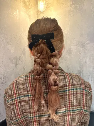 ロング 横浜/髪質改善/ 艶髪カラー/アレンジのヘアスタイル