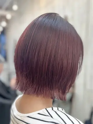 ショート カラー 髪質改善✨縮毛矯正 ショートボブ/ともきのヘアスタイル