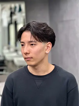 ミディアム パーマ メンズ 💈メンズ特化💈 barberコウヨウのヘアスタイル