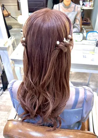 ロング 🥀暖色/エクステ/ ヘアメ/横浜/かなこのヘアスタイル