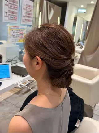 ヘアアレンジ はるか/ブリーチカラ ー/ヘアアレンジ🤍のヘアスタイル