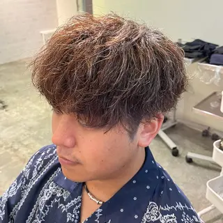 パーマ メンズ フェザーパーマ🌙 毛流れ yuzukiのヘアスタイル