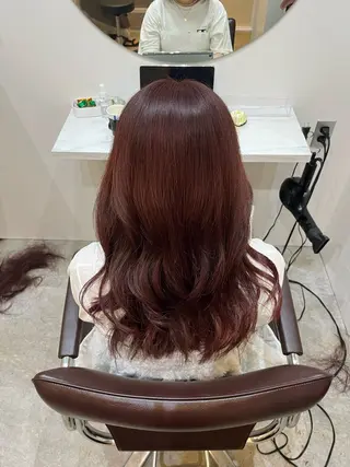 セミロング カラー 【髪質改善　艶髪】 布川　莉穂のヘアスタイル