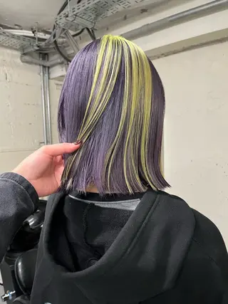 カラー KAHO /ブリーチ /デザイン𖥔 ࣪のヘアスタイル