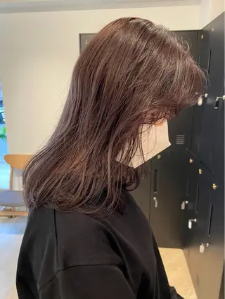 ミディアム カラー SALOWIN下北沢所属・hazuki 🌝のヘアスタイル