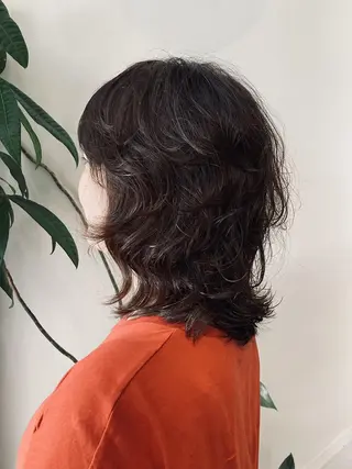 セミロング 齋藤 リョウコのヘアスタイル