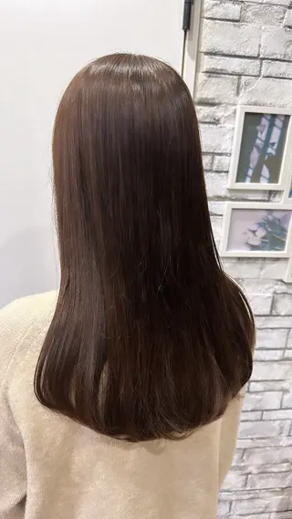 セミロング りな/ツヤカラー/ 豊橋美容院のヘアスタイル