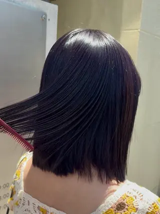 ショート カラー パーマ/カラーモデル ななほのヘアスタイル