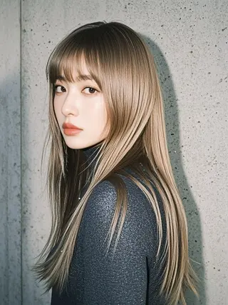 ロング ウルフカット 811 大阪梅田 ウルフのヘアスタイル