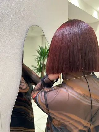 パーマ ハイトーン× デザイン　Runoのヘアスタイル