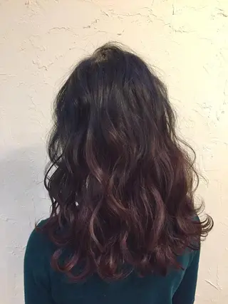 セミロング カラー 韓国レイヤー外国人風 透明感カラー髪質改善のヘアスタイル