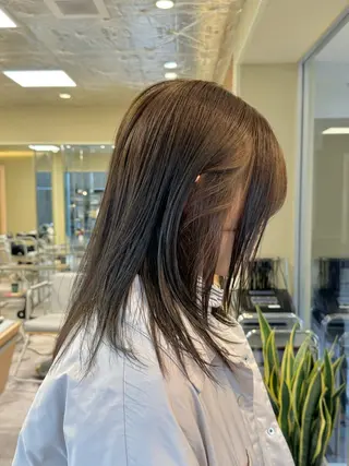 ミディアム カラー KOHNO/ブリーチ なし/透明感カラーのヘアスタイル