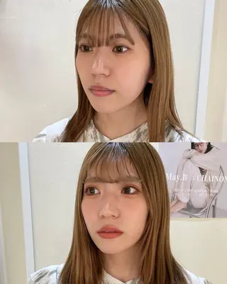 ロング カラー ヘアアレンジ maoブリーチ無し 似合わせカラーのヘアスタイル