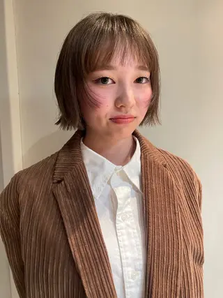 ショート ハナ🌼 梅田/ボブ/パーマのヘアスタイル