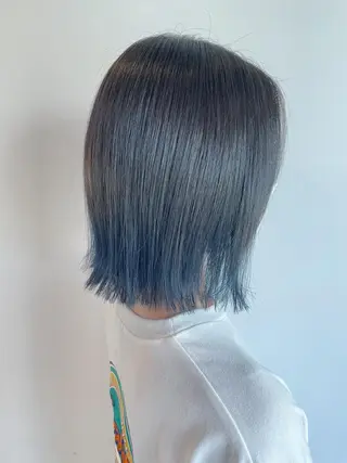 ミディアム カラー 菅 翔太のヘアスタイル