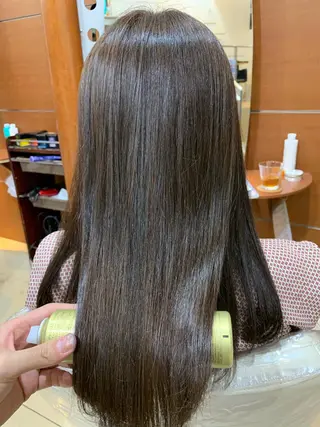 ロング パーマ 縮毛矯正/髪質改善 /韓国風　山川春輝のヘアスタイル