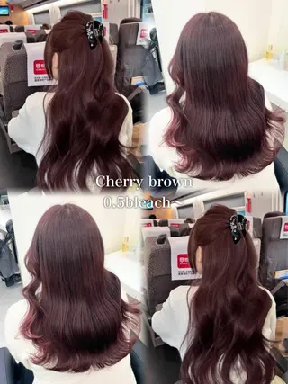 ロング カラー ヘアアレンジ えびけん/色落ちまで 可愛い♥️のヘアスタイル