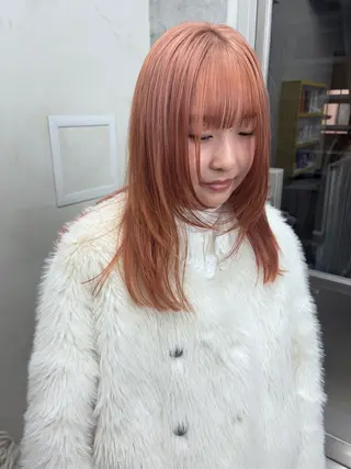 セミロング カラー yuuna/ ハッシュカット🎀のヘアスタイル