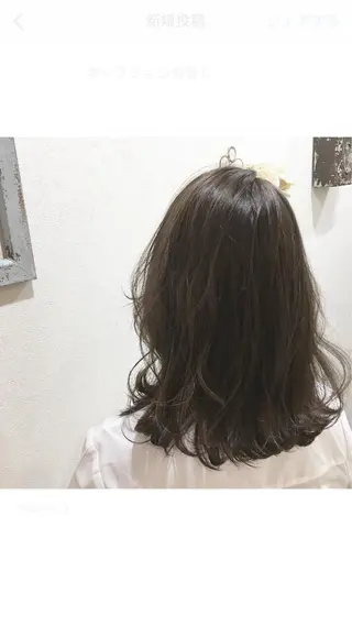 ミディアム カラー hair salon Ranun髪質改善のヘアスタイル