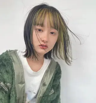 ショート カラー マツエク・マツパ u hair所属・こばやし ももこのヘアスタイル