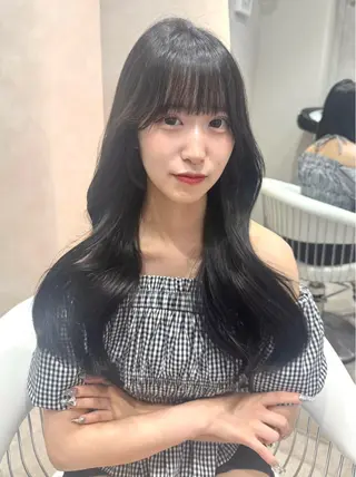 ロング カラー 🍑透明感color 🍑MOMOKA🍑のヘアスタイル