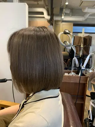 ミディアム カラー ✨️美髪矯正×似合わ せ艶カラー✨藤田透のヘアスタイル