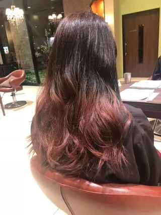 ロング カラー マツエク・マツパ カワサキ ヒナコのヘアスタイル