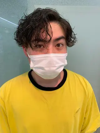 パーマ メンズ 似合わせカラー/艶 髪質改善/ヨシザキのヘアスタイル