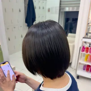 ショート カラー 🎍艶カラー🎍 ✨パーマ✨又吉のヘアスタイル