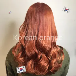 ロング カラー ヘアアレンジ knock【ノック】所属・烏丸韓国ヘア🇰🇷 ayaka🎀のヘアスタイル