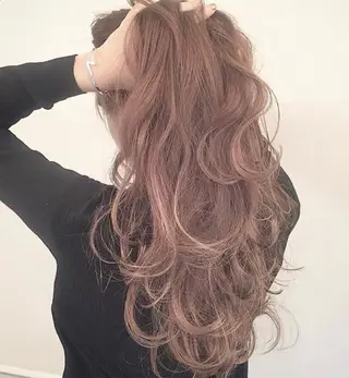 ロング カラー ヘアアレンジ ❤️可愛いハイトーン を造る❤️AKIRAのヘアスタイル