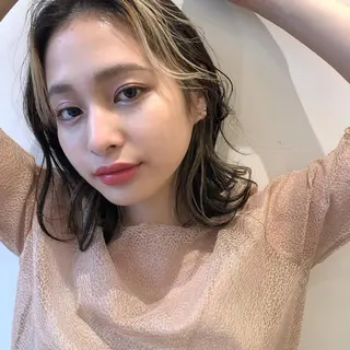 細めハイライト🩶 ボブ/レイヤーカットのヘアスタイル