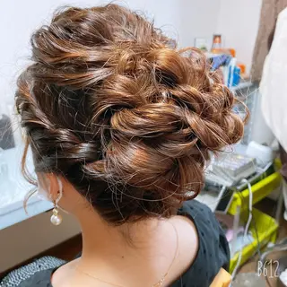 セミロング The Best Beauty受付担当のヘアスタイル