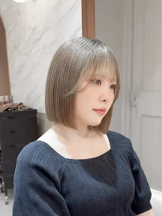 ショート 縮毛矯正/韓国ヘア /レイヤー🎀ミズキのヘアスタイル