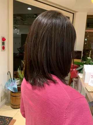 ミディアム 似合わせカラー/艶 髪質改善/ヨシザキのヘアスタイル