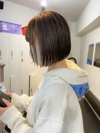 ショート くせ毛カットとパーマ /美容室難民の方是非のヘアスタイル