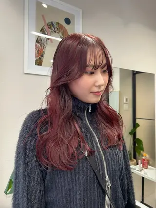 ロング カラー ヘアアレンジ DOULAQ所属・AKO .のヘアスタイル