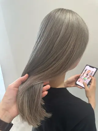 セミロング カラー recipe 黒木 彩那のヘアスタイル