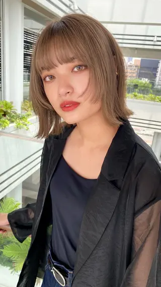 ミディアム RURI韓国ボブ 🇰🇷タッセルボブのヘアスタイル