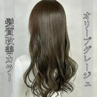 ロング カラー ヘアアレンジ 大人レイヤー& 透明感カラー💄のヘアスタイル