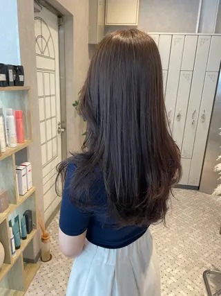 セミロング 女性スタイリスト専門サロン Zina 天神西通り所属・艶髪韓国ヘア MANAMI🎀のヘアスタイル