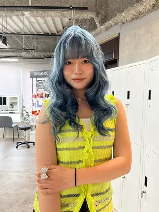 ロング カラー ハイトーン/レイヤー 💜Akaneのヘアスタイル