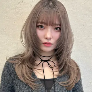 ミディアム 🌹ハッシュカット、 レイヤー韓国ヘア🌹のヘアスタイル